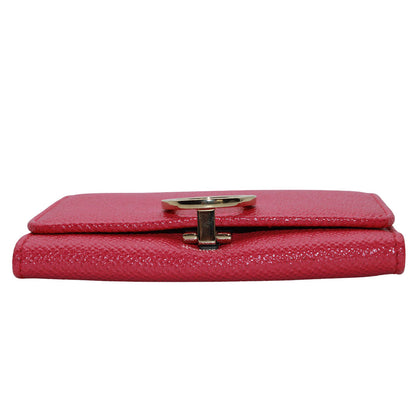 BVLGARI ブルガリ カードケース ブルガリブルガリ ピンク レザー レディース 【中古】
