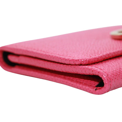 BVLGARI ブルガリ カードケース ブルガリブルガリ ピンク レザー レディース 【中古】