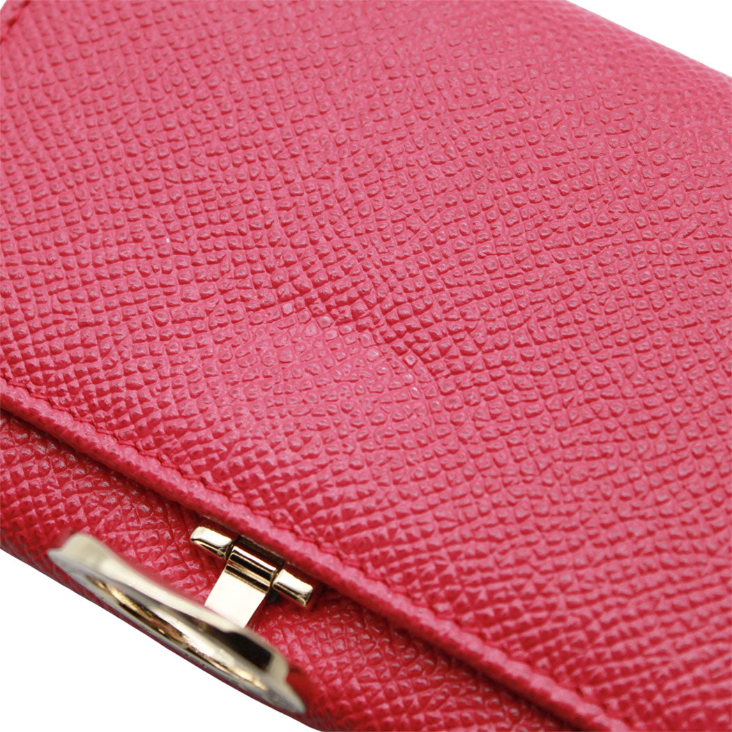 BVLGARI ブルガリ カードケース ブルガリブルガリ ピンク レザー レディース 【中古】
