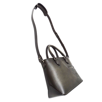 Berluti ベルルッティ トゥジュールXS トートバッグ 2wayバッグ カリグラフィ カーキグリーン レザー メンズ 【中古】