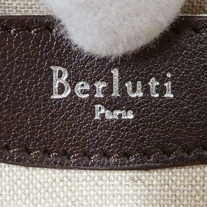 Berluti ベルルッティ トゥジュールXS トートバッグ 2wayバッグ カリグラフィ カーキグリーン レザー メンズ 【中古】