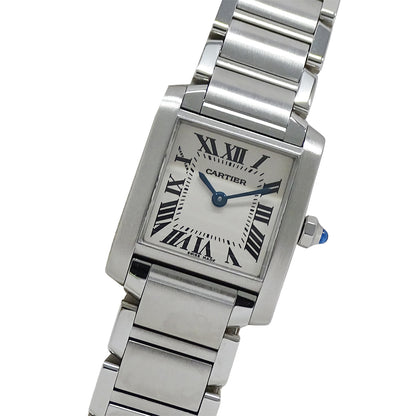 Cartier カルティエ タンクフランセーズ SM W51008Q3 レディース 腕時計 クオーツ QZ ステンレス 磨き済み【中古】