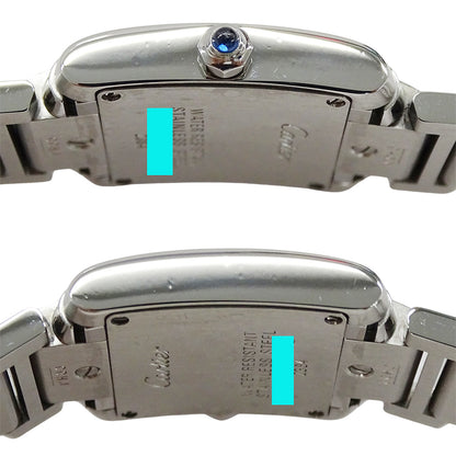 Cartier カルティエ タンクフランセーズ SM W51008Q3 レディース 腕時計 クオーツ QZ ステンレス 磨き済み【中古】