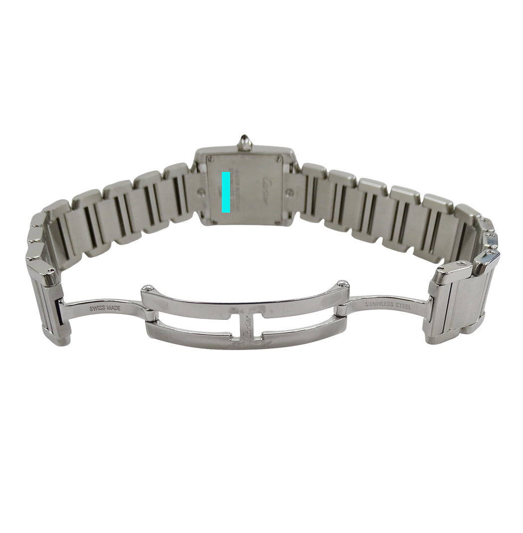 Cartier カルティエ タンクフランセーズ SM W51008Q3 レディース 腕時計 クオーツ QZ ステンレス 磨き済み【中古】