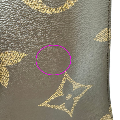 LOUIS VUITTON ルイ・ヴィトン オンザゴーGM 2wayバッグ モノグラム・ジャイアント・リバース ブラウン ゴールド金具 M44576 レディース メンズ 【中古】