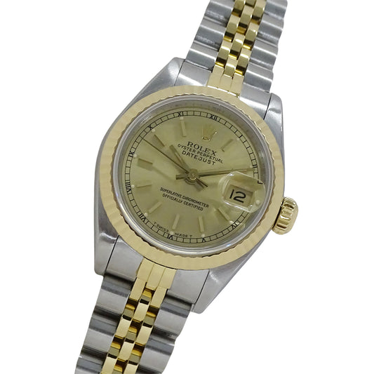 ROLEX ロレックス デイトジャスト 69173 L番 レディース 腕時計 自動巻き AT SS YG 磨き済み【中古】