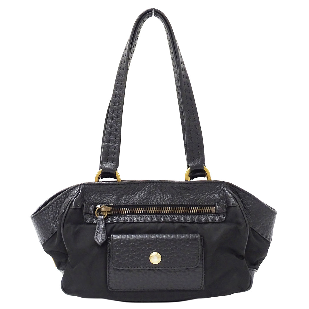 PRADA プラダ トートバッグ ブラック ナイロン レディース 【中古】