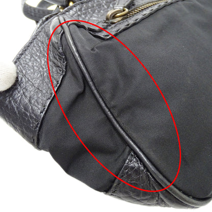 PRADA プラダ トートバッグ ブラック ナイロン レディース 【中古】
