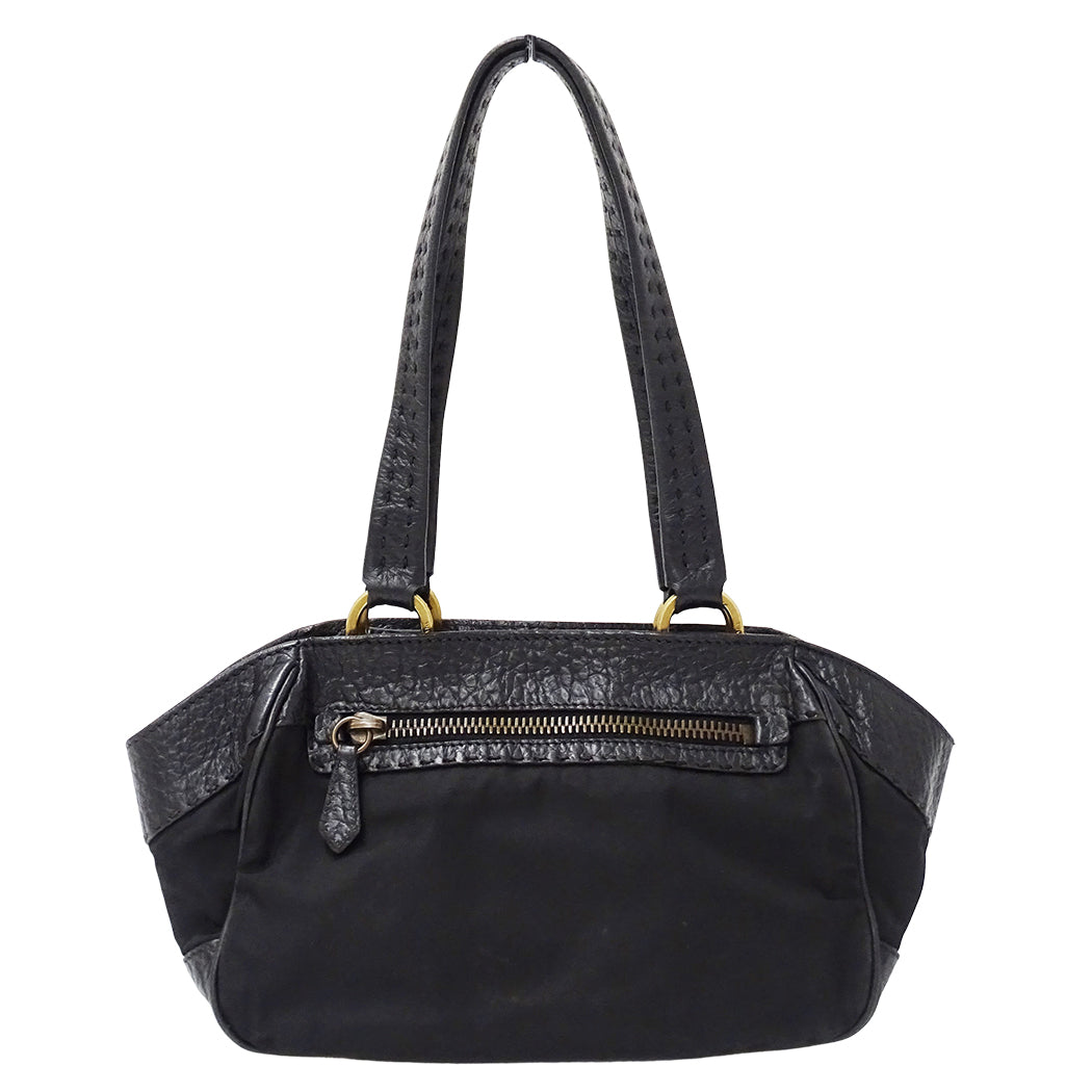 PRADA プラダ トートバッグ ブラック ナイロン レディース 【中古】
