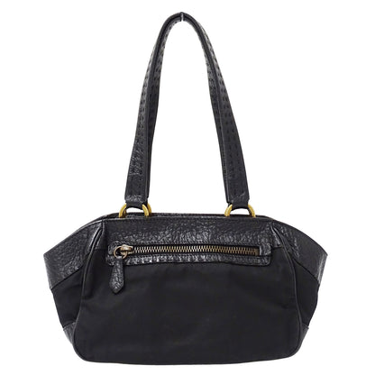 PRADA プラダ トートバッグ ブラック ナイロン レディース 【中古】