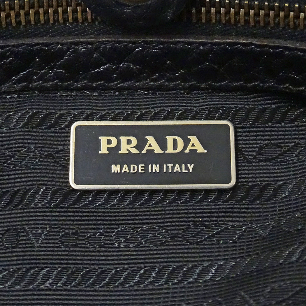 PRADA プラダ トートバッグ ブラック ナイロン レディース 【中古】