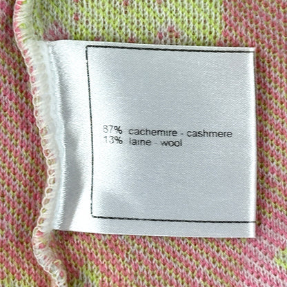 CHANEL シャネル セーター ニット ピンク グリーン カシミヤ サイズ38 レディース 【中古】