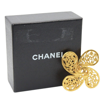 CHANEL シャネル ココマーク ブローチ メタル ゴールド レディース 【中古】
