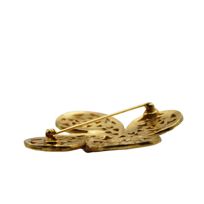 CHANEL シャネル ココマーク ブローチ メタル ゴールド レディース 【中古】