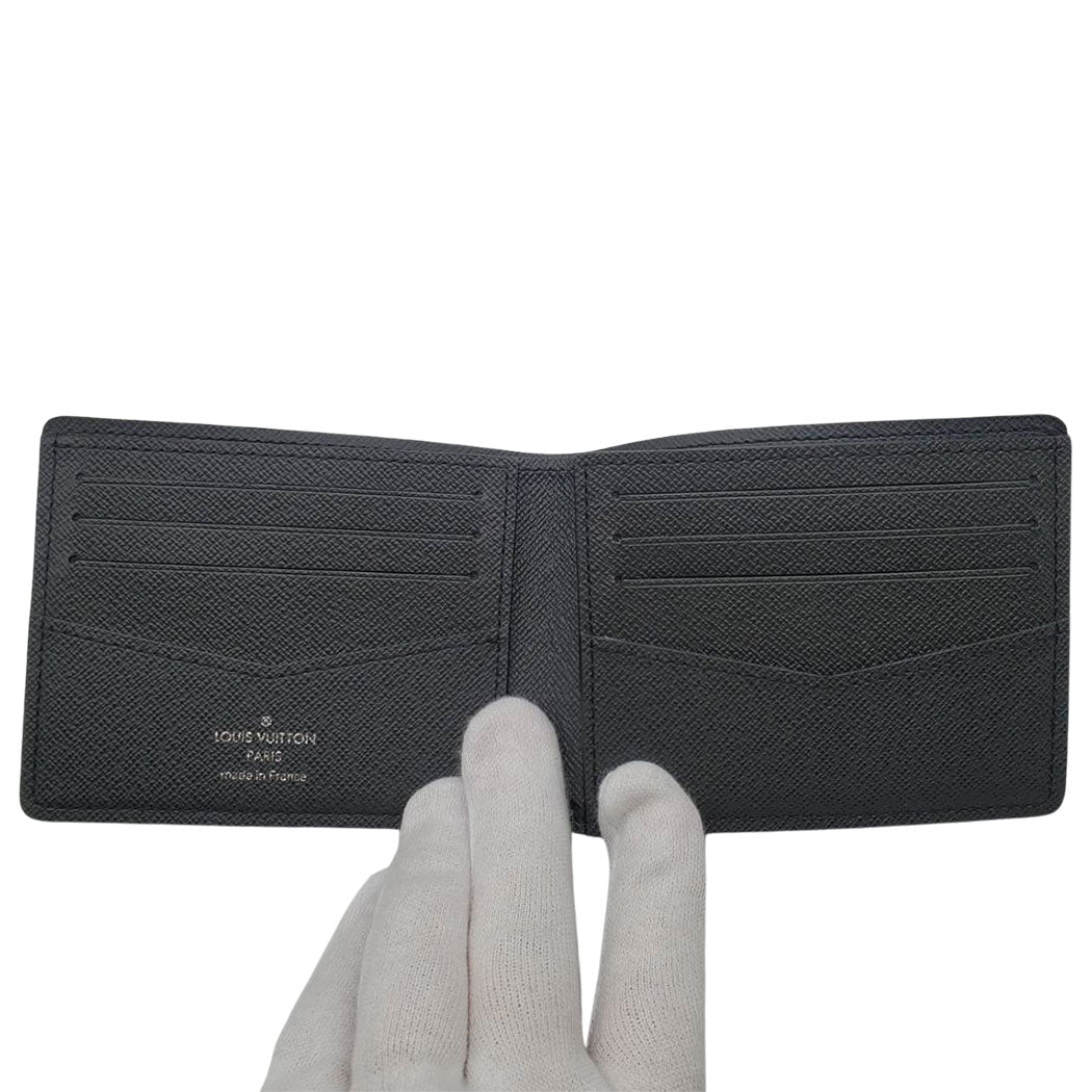 LOUIS VUITTON ルイ・ヴィトン カラコム ポルトフォイユ スレンダー 二つ折り財布 N61255 ダミエグラフィットキャンバス メンズ 【中古】