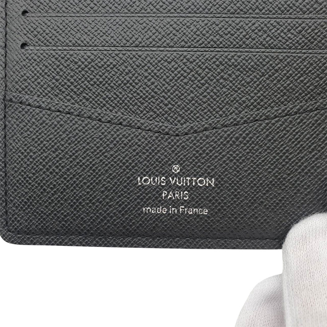 LOUIS VUITTON ルイ・ヴィトン カラコム ポルトフォイユ スレンダー 二つ折り財布 N61255 ダミエグラフィットキャンバス メンズ 【中古】