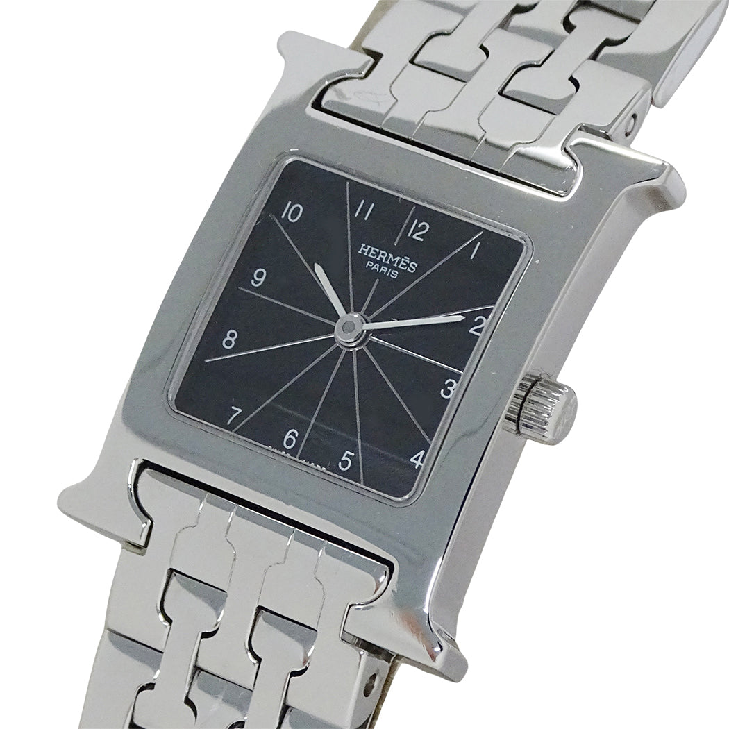 HERMES エルメス Hウォッチ HH1.210 レディース 腕時計 クオーツ QZ ステンレス 磨き済み【中古】