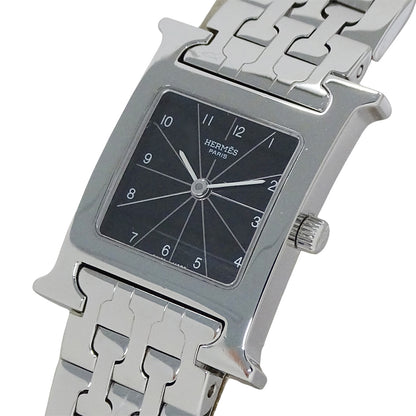 HERMES エルメス Hウォッチ HH1.210 レディース 腕時計 クオーツ QZ ステンレス 磨き済み【中古】