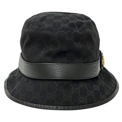 GUCCI グッチ ハット プチマーモント ブラック 576587 GGキャンバス レディース メンズ 【中古】