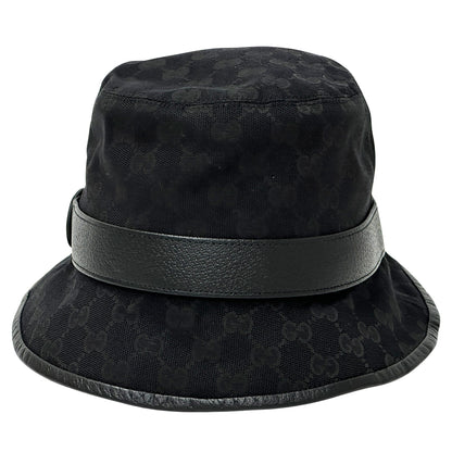 GUCCI グッチ ハット プチマーモント ブラック 576587 GGキャンバス レディース メンズ 【中古】