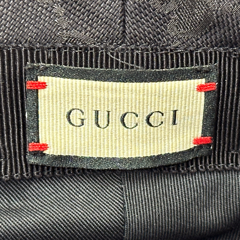 GUCCI グッチ ハット プチマーモント ブラック 576587 GGキャンバス レディース メンズ 【中古】