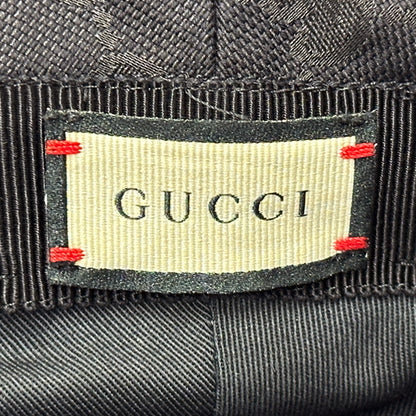 GUCCI グッチ ハット プチマーモント ブラック 576587 GGキャンバス レディース メンズ 【中古】