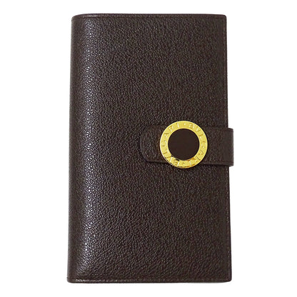 BVLGARI ブルガリ 長財布 ブルガリブルガリ ダークブラウン レザー メンズ 【中古】