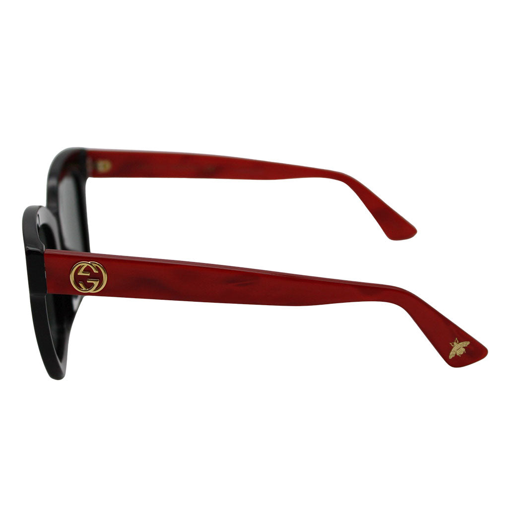 GUCCI グッチ GG サングラス レッド ブラック GG0029SA レディース 【中古】
