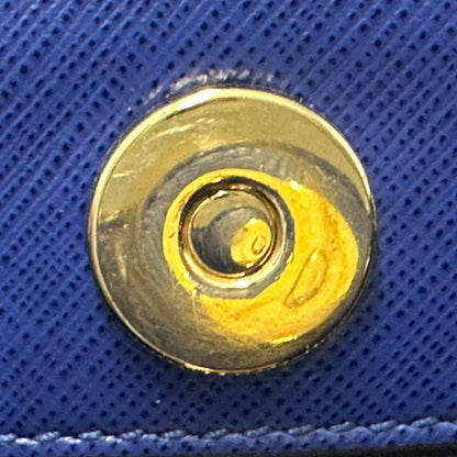 Ferragamo フェラガモ 2wayバッグ ヴァラリボン ブルー ゴールド金具 レザー レディース 【中古】