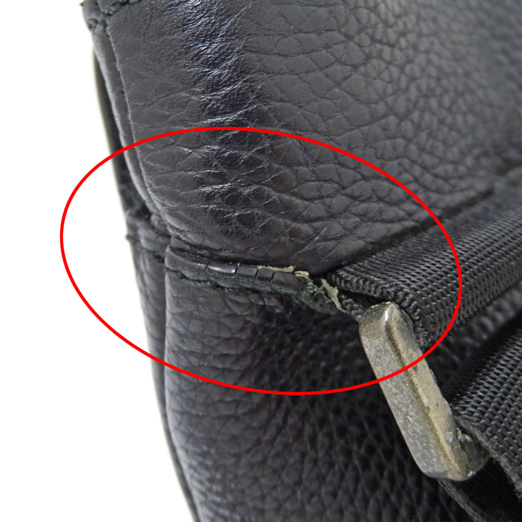 Ferragamo フェラガモ ショルダーバッグ ブラック FZ-24 0471 レザー メンズ 【中古】
