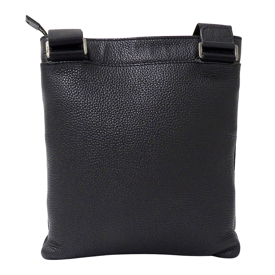 Ferragamo フェラガモ ショルダーバッグ ブラック FZ-24 0471 レザー メンズ 【中古】