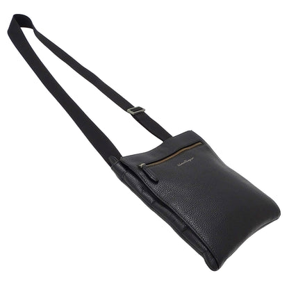 Ferragamo フェラガモ ショルダーバッグ ブラック FZ-24 0471 レザー メンズ 【中古】