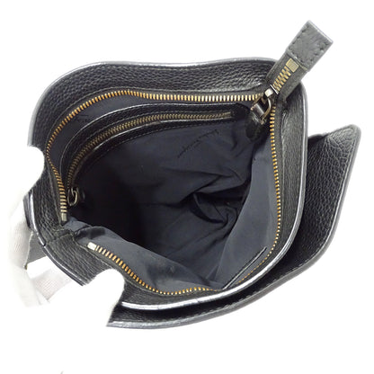 Ferragamo フェラガモ ショルダーバッグ ブラック FZ-24 0471 レザー メンズ 【中古】