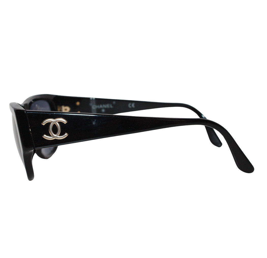 CHANEL シャネル ココマーク サングラス ブラック 04153 94305 レディース メンズ 【中古】