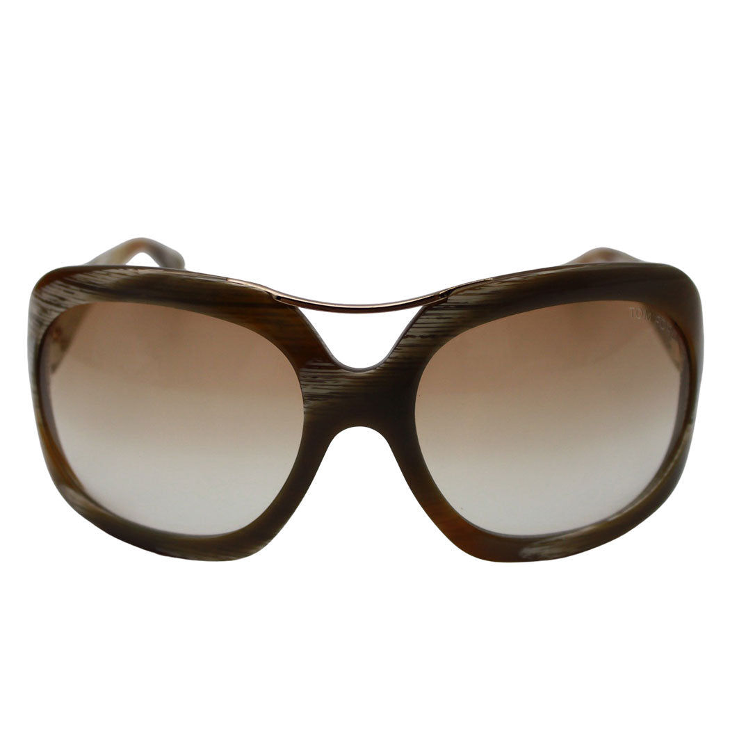 TOM FORD トムフォード サングラス ブラウン TF24 レディース メンズ 【中古】