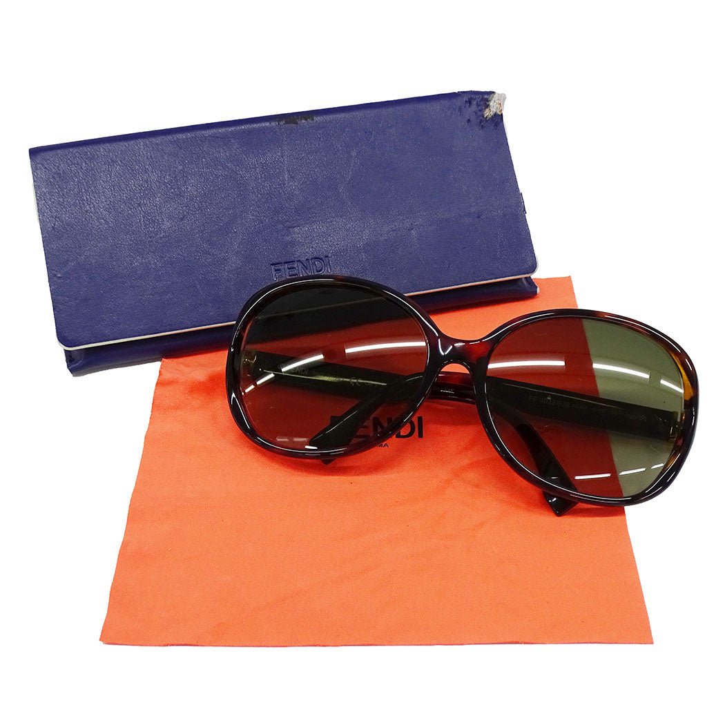 FENDI フェンディ サングラス ブラウン FF0032/F/S アセテート レディース 【中古】