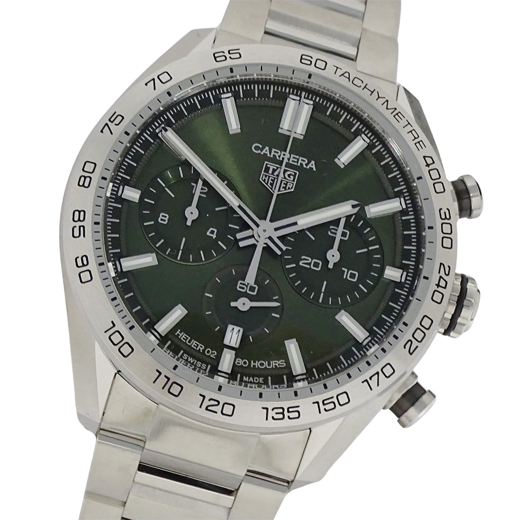 TAG Heuer タグホイヤー カレラ キャリバー ホイヤー02 CBN2A10 BA0643 メンズ 腕時計 スポーツ クロノグラフ 自動巻き SS 磨き済み【中古】