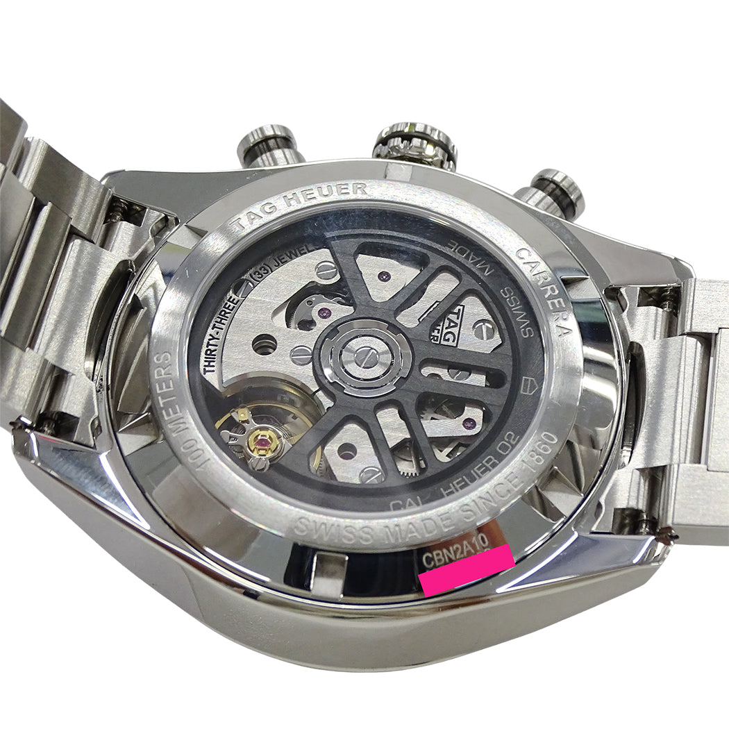 TAG Heuer タグホイヤー カレラ キャリバー ホイヤー02 CBN2A10 BA0643 メンズ 腕時計 スポーツ クロノグラフ 自動巻き SS 磨き済み【中古】