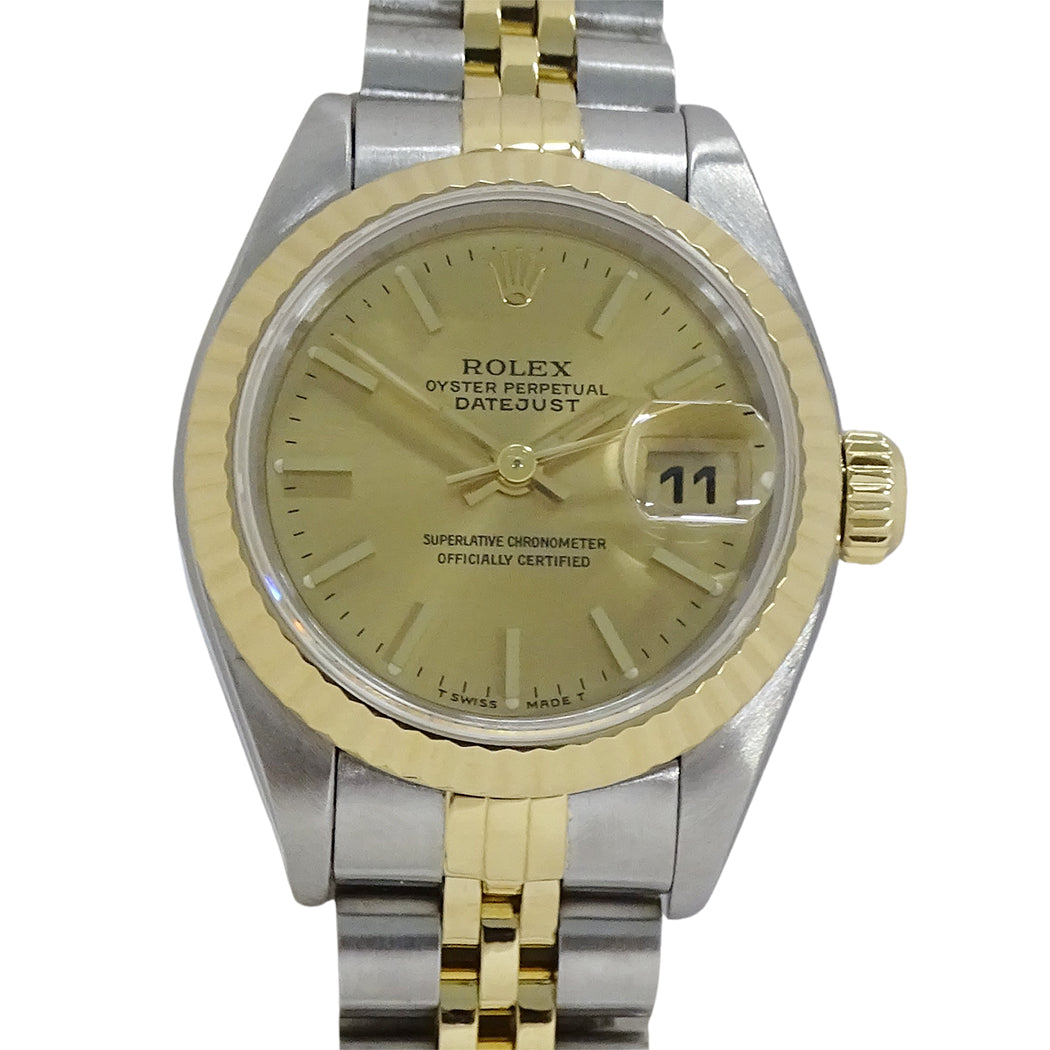 ROLEX ロレックス デイトジャスト 69173 S番 レディース 腕時計 自動巻き AT SS YG 磨き済み【中古】