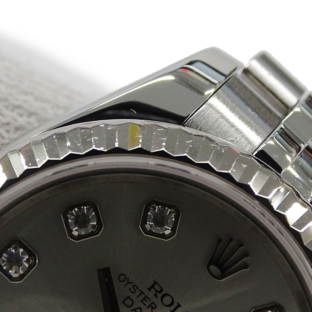 ROLEX ロレックス デイトジャスト 179174G M番 レディース 腕時計 自動巻き AT SS WG ダイヤモンド 磨き済み【中古】