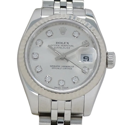 ROLEX ロレックス デイトジャスト 179174G M番 レディース 腕時計 自動巻き AT SS WG ダイヤモンド 磨き済み【中古】