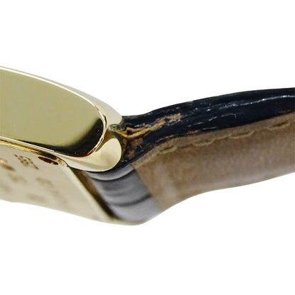 Cartier カルティエ タンクフランセーズ SM W5000256 レディース 腕時計 クオーツ QZ 750YG レザー 磨き済み【中古】