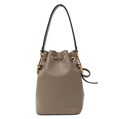 FENDI フェンディ モントレゾール ミニ 2wayバッグ グレージュ 8BS010 レザー レディース 【中古】