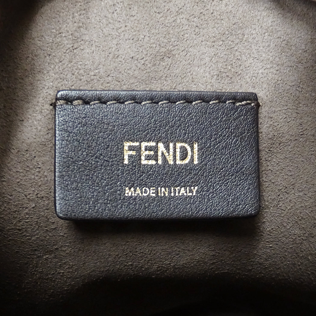 FENDI フェンディ モントレゾール ミニ 2wayバッグ グレージュ 8BS010 レザー レディース 【中古】