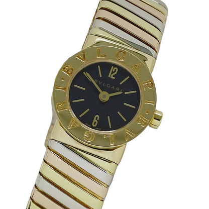 BVLGARI ブルガリ ブルガリブルガリ トゥボガス BB192T レディース 腕時計 クオーツ QZ 750YG 750WG 750PG 磨き済み【中古】
