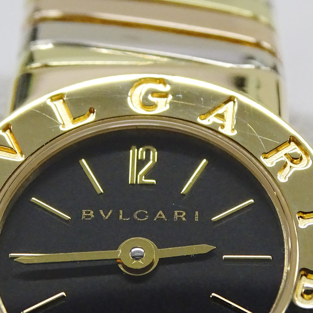 BVLGARI ブルガリ ブルガリブルガリ トゥボガス BB192T レディース 腕時計 クオーツ QZ 750YG 750WG 750PG 磨き済み【中古】