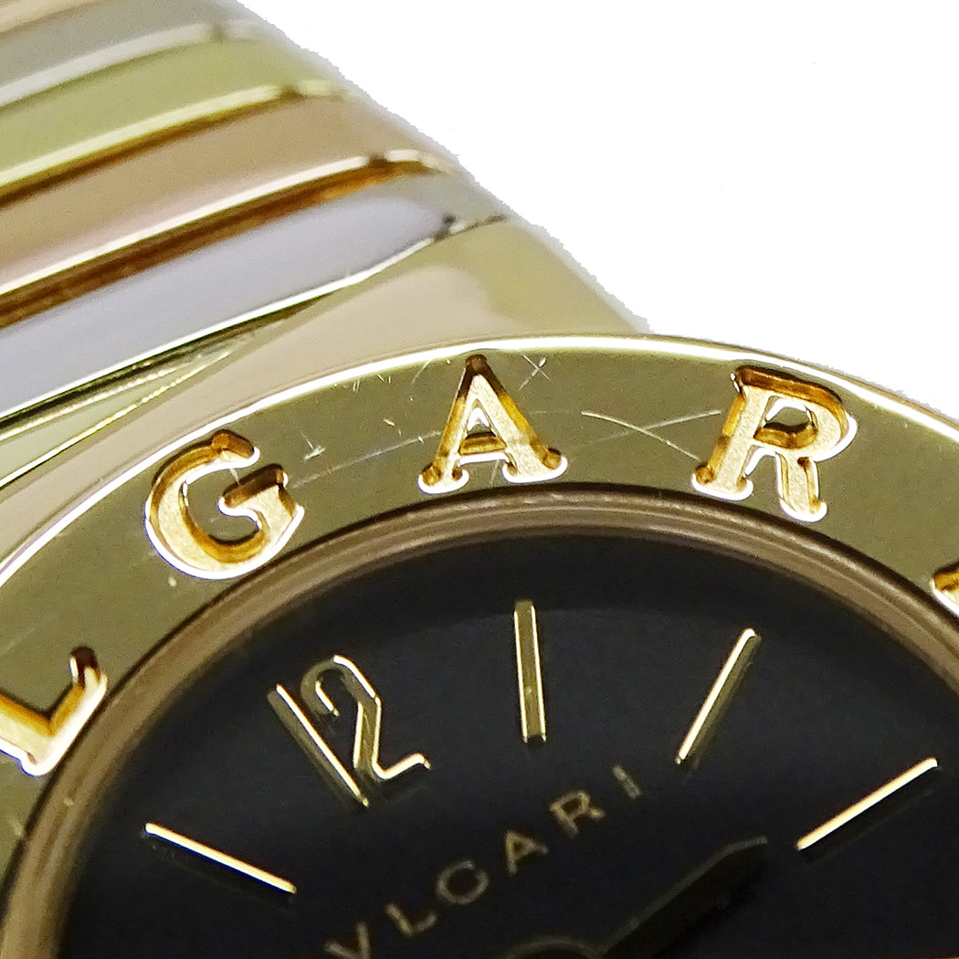 BVLGARI ブルガリ ブルガリブルガリ トゥボガス BB192T レディース 腕時計 クオーツ QZ 750YG 750WG 750PG 磨き済み【中古】