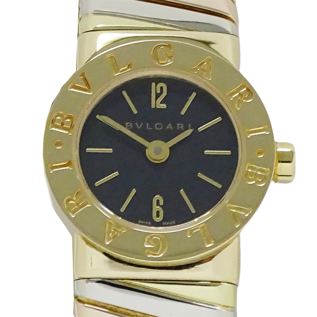 BVLGARI ブルガリ ブルガリブルガリ トゥボガス BB192T レディース 腕時計 クオーツ QZ 750YG 750WG 750PG 磨き済み【中古】