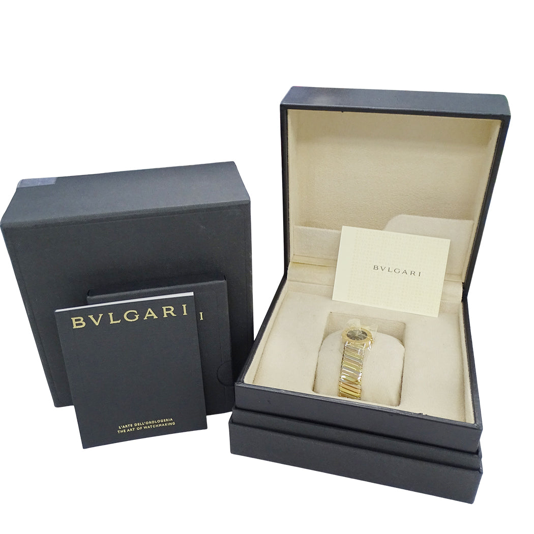 BVLGARI ブルガリ ブルガリブルガリ トゥボガス BB192T レディース 腕時計 クオーツ QZ 750YG 750WG 750PG 磨き済み【中古】
