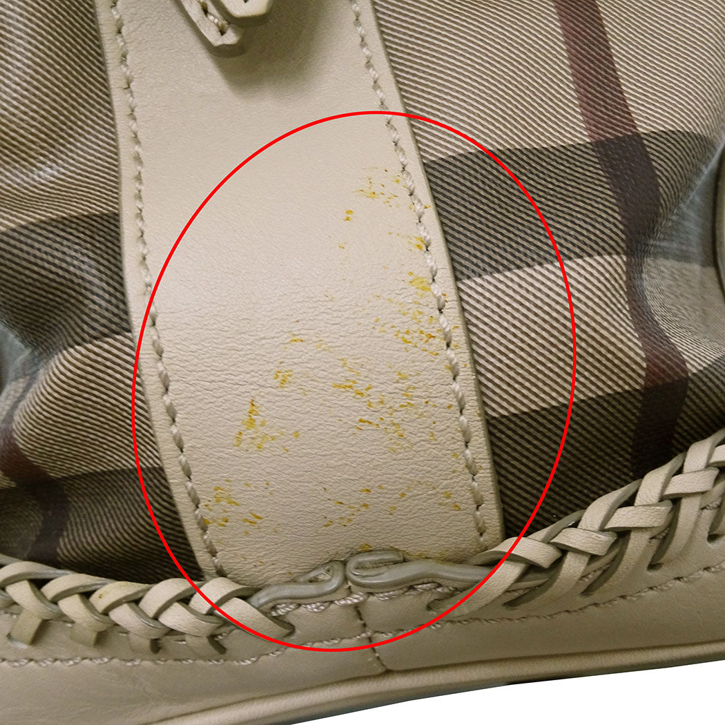BURBERRY バーバリー 2wayバッグ ベージュ レザー レディース 【中古】